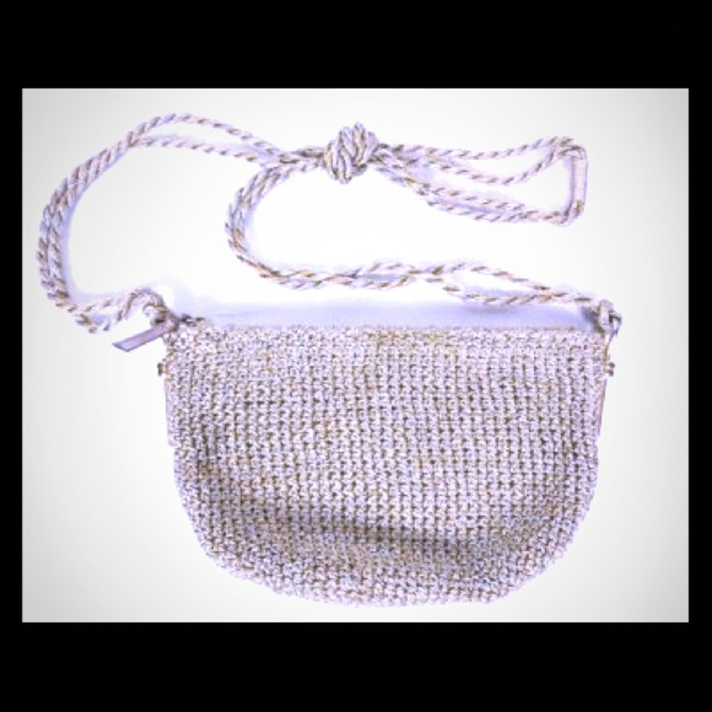 Rodo Italy, Woven, Metallic Thread, Evening Bag